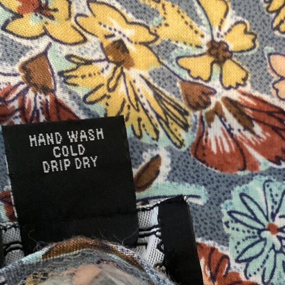 Angie Floral Surplice V-Neck Mini Dress Sz XL #294L - Picture 7 of 7